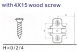 4X15 Wood Screw